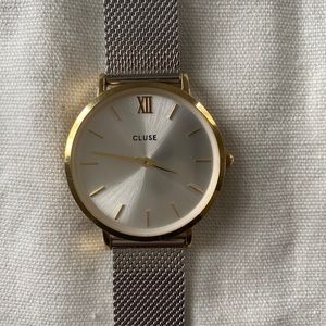 Gold and silver women’s watch